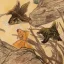 Gaston SUISSE (1896-1988) - Poissons Japonais, vers 1946.